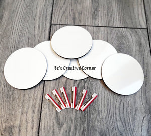 3" Sublimation Button Blanks | 3C's Creative Corner