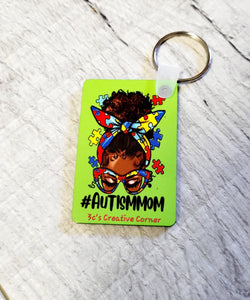 Autism Mom Keychain | 3C's Creative Corner