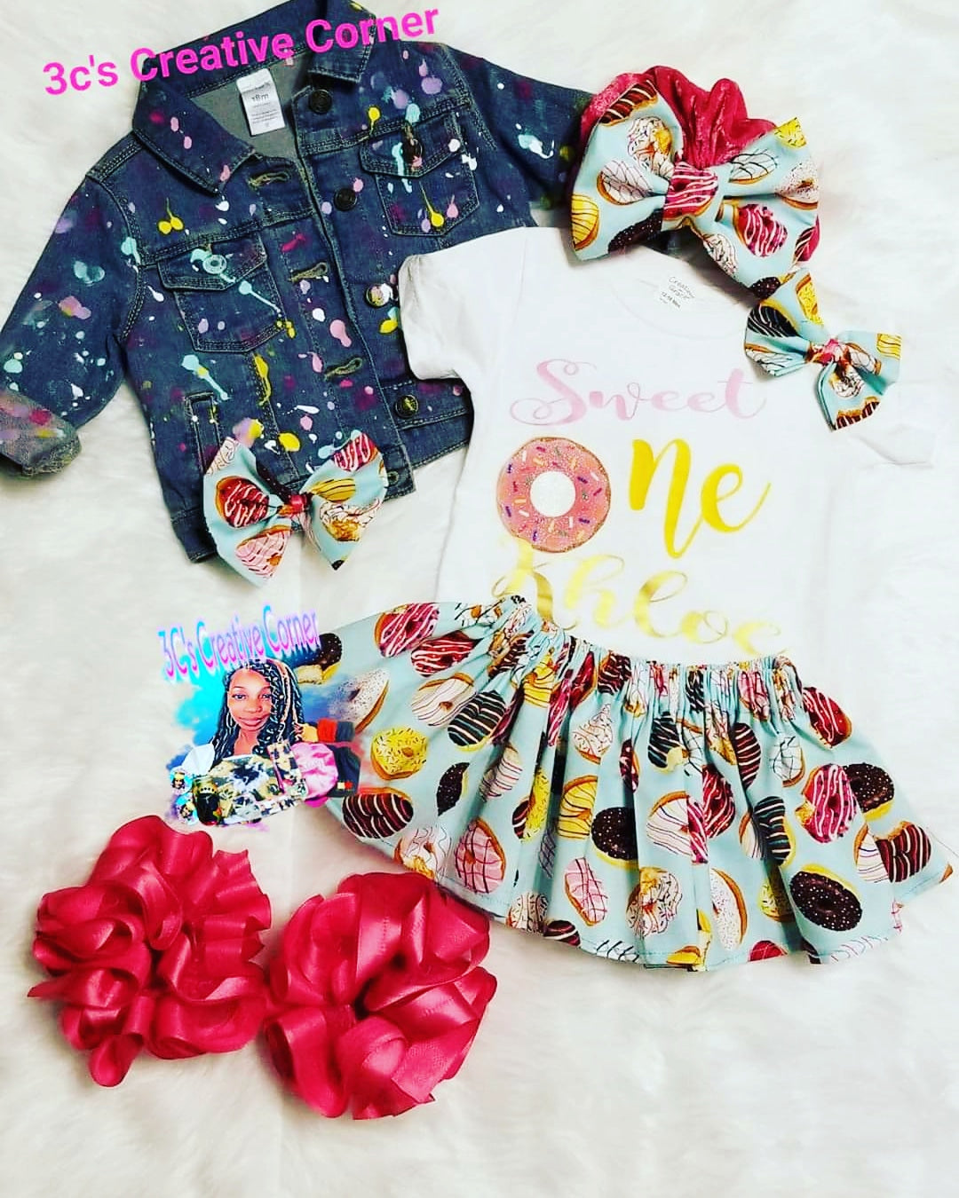 Girls Denim Birthday Set | 3C's Creative Corner™