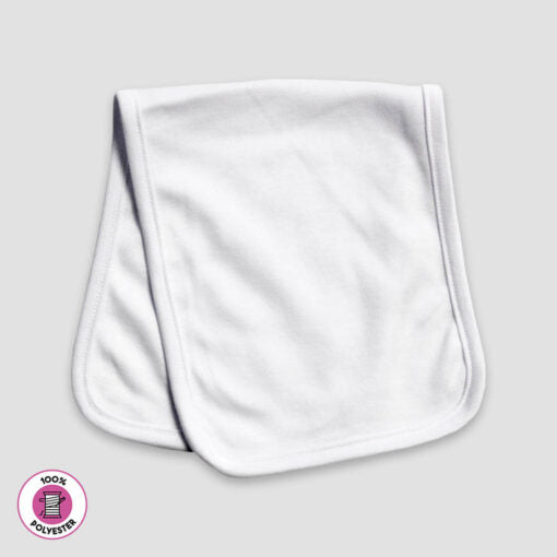 Baby Burp Cloth- 2 Ply White- 100% Polyester | 3C's Creative Corner