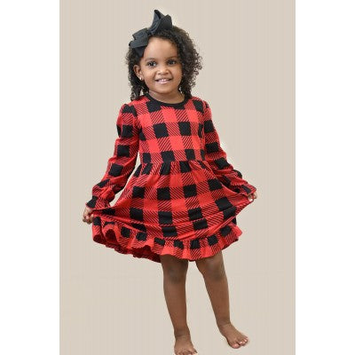 Girls Buffalo Plaid Nightgown 3C s Creative Corner
