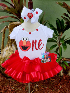 Elmo Birthday Tutu Set | 3C's Creative Corner Elmo Birthday Tutu Set | 3C's Creative Corner