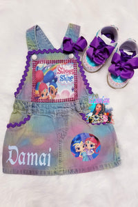 Girls Character Denim Jumper Skirt Set | 3C's Creative Corner™