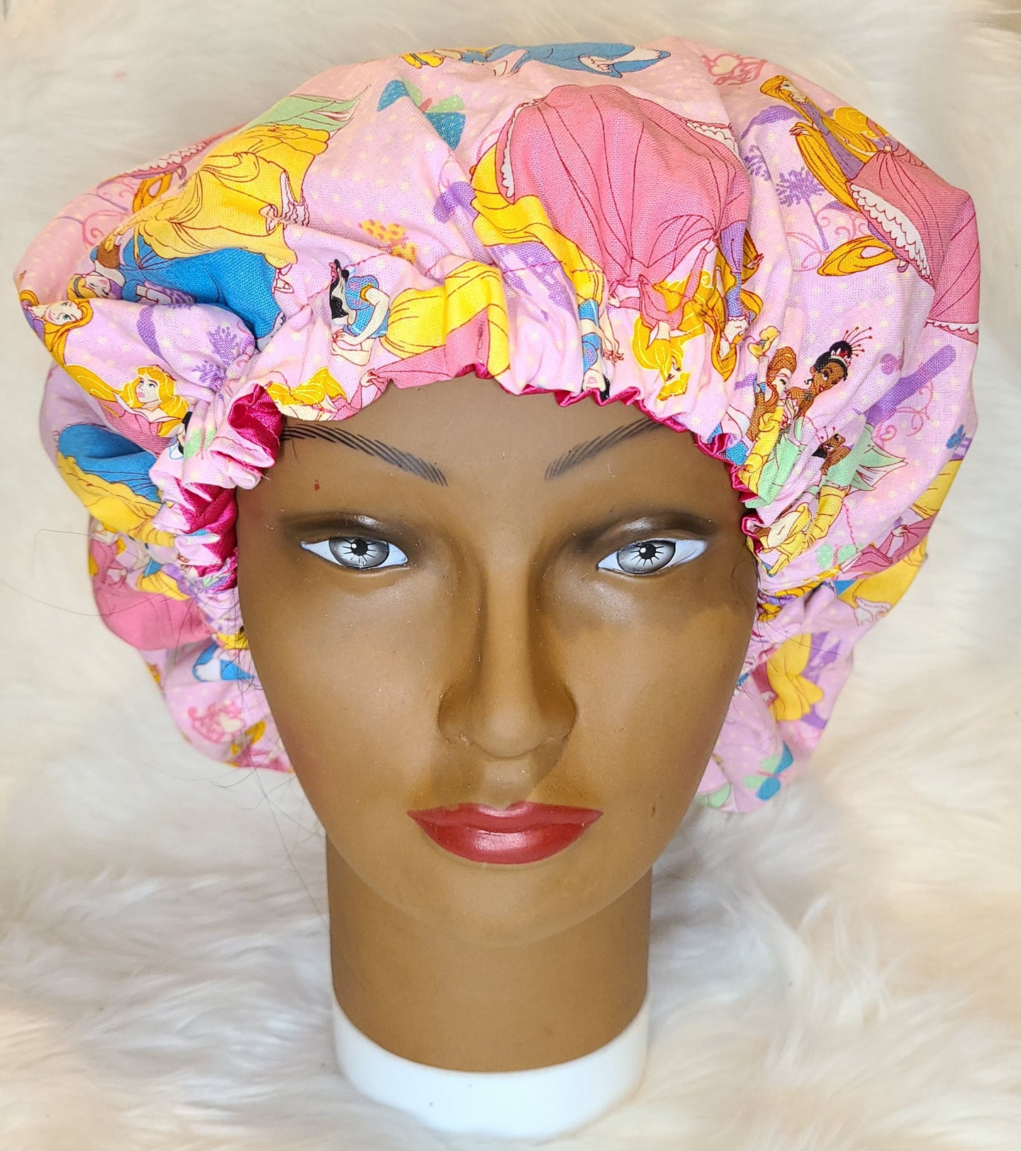 Handmade Princess Themed Satin Bonnet | 3C's Creative Corner™