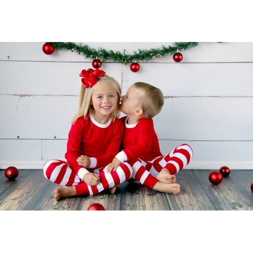 Unisex Red and White Striped Jammies | 3C's Creative Corner™