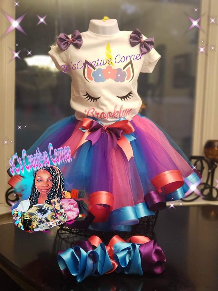 Unicorn Themed Tutu Set 3C s Creative Corner