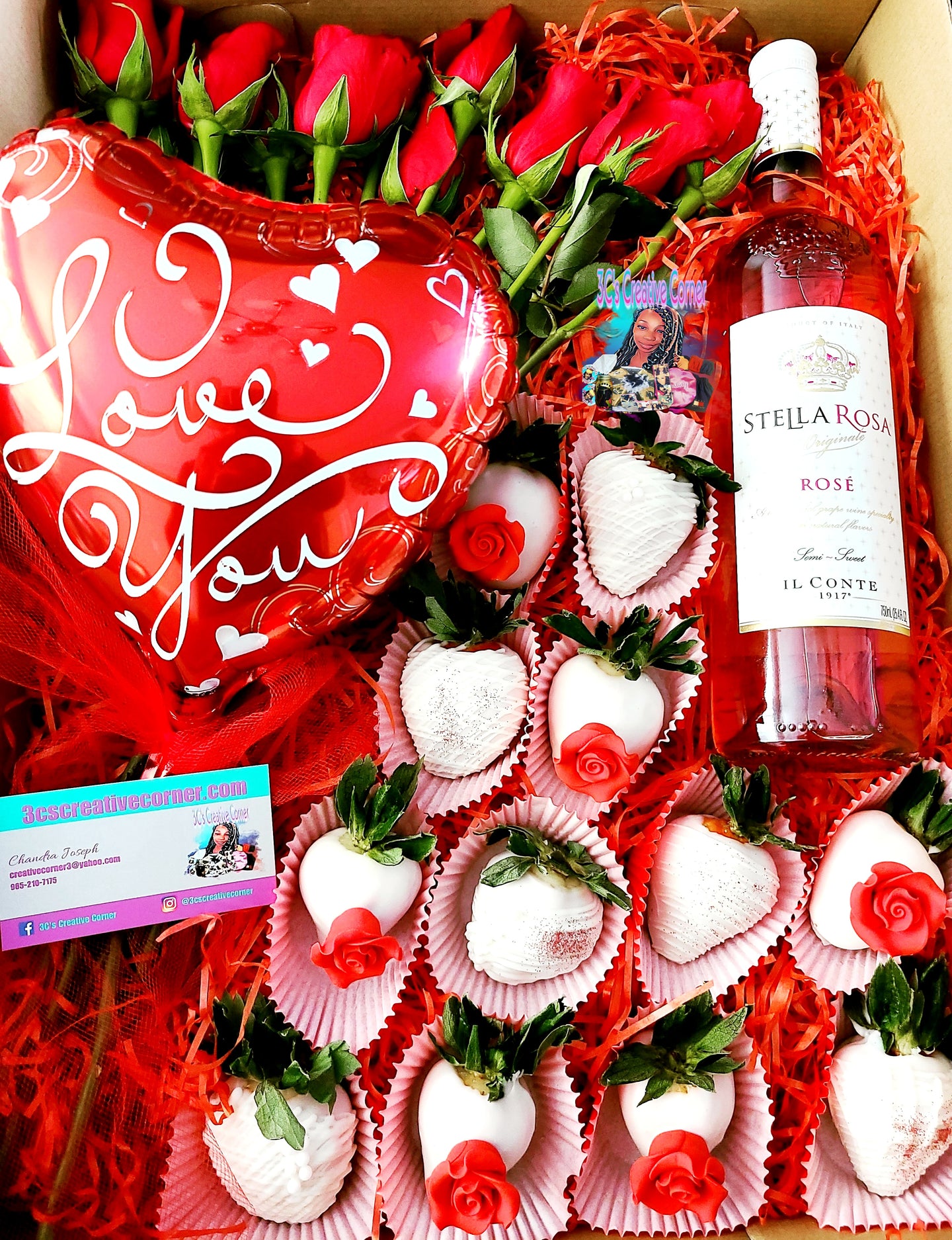 Wine, Rose, and Berry Box | 3C's Creative Corner™